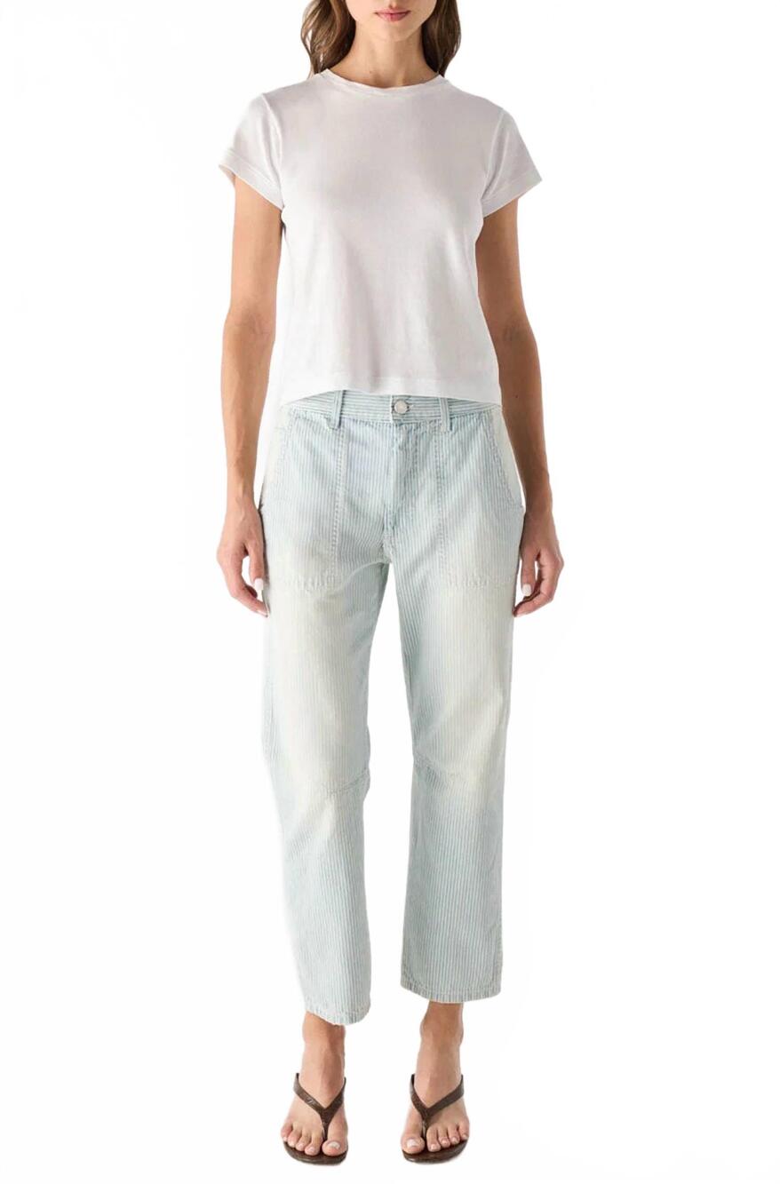 NEW AMO cate cropped high rise jeans in weekender